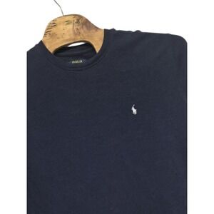 Ralph Lauren Blue Knited. Sweatshirt Pullover White Pony